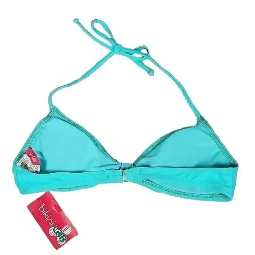 The Bikini Lab Ruched Bikini Top Sz L